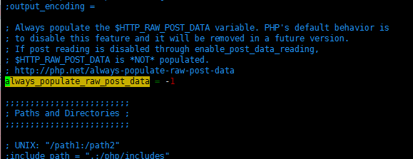 zabbix-3.0 报错 lways_populate_raw_post_data 解决